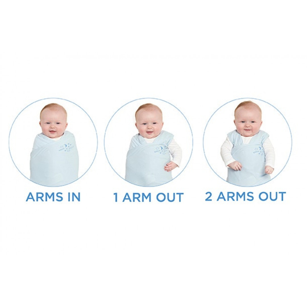 Halo Sleepsack Swaddle Cotton 1.5T Midnight Moons Gris